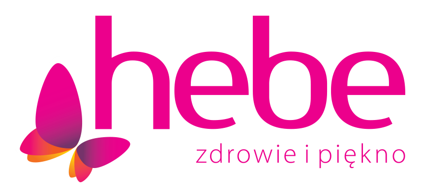 a pink and black logo